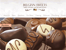 Tablet Screenshot of belgiansweetsshop.com